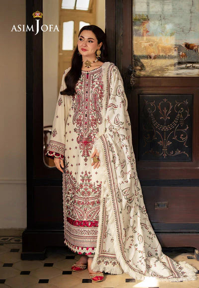 A+ 3PCS Dhanak- Embroidered Shirt with Digital Printed Wool Shawl Winter Collection ULM- 3222