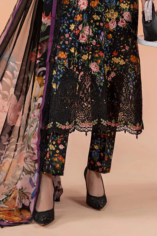A+ 3PCS Karandi-Embroidered Shirt with Karandi Printed Dupatta Winter Collection ULM -3434