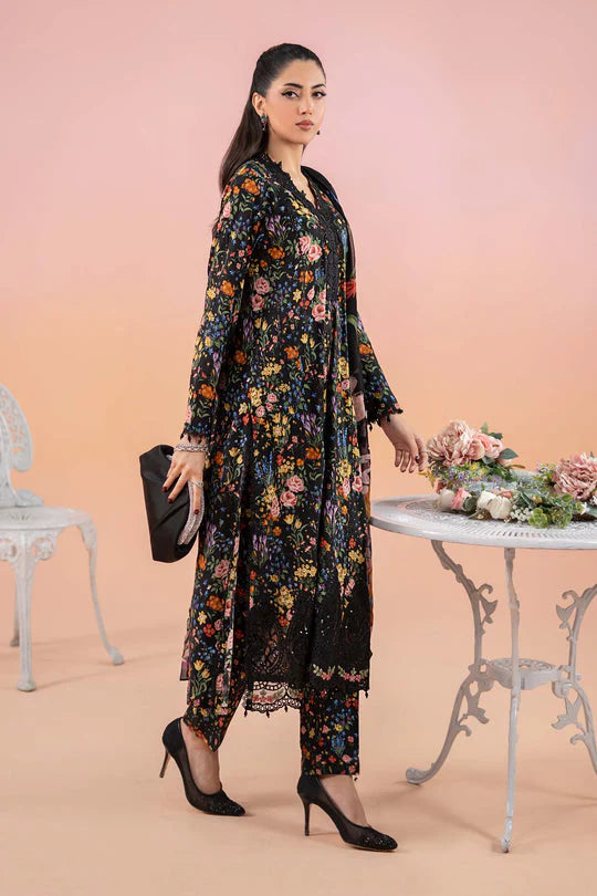 A+ 3PCS Karandi-Embroidered Shirt with Karandi Printed Dupatta Winter Collection ULM -3434