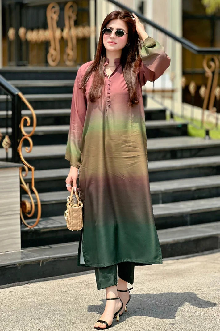 2PCS LULUSAR Silk Digital Printed Winter Collection ULM-878