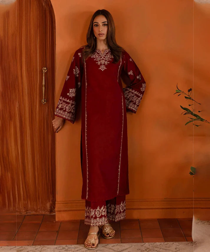 2PCS Dhanak Embroidered Winter Collection ULM-6003