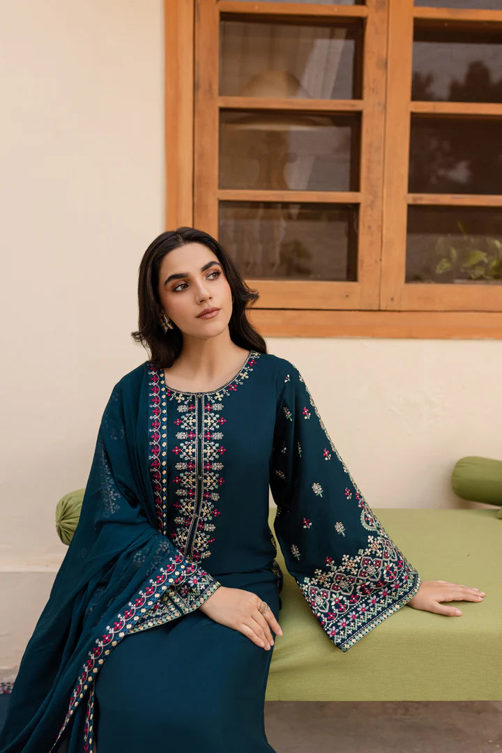 3PCS Sapphire Embroidered Lawn Collection BULM- SP-29