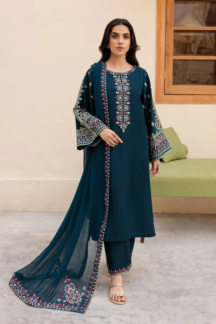 3PCS Sapphire Embroidered Lawn Collection BULM- SP-29