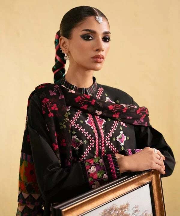 A+ 3PCS sapphire Embroidered Dhanak Winter Collection D-69