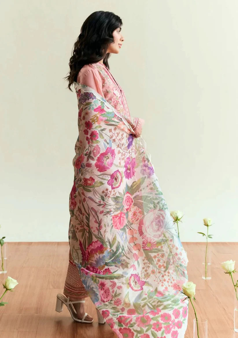 3PCS Bin ilyas Embroidered Dhanak Winter Collection D-150