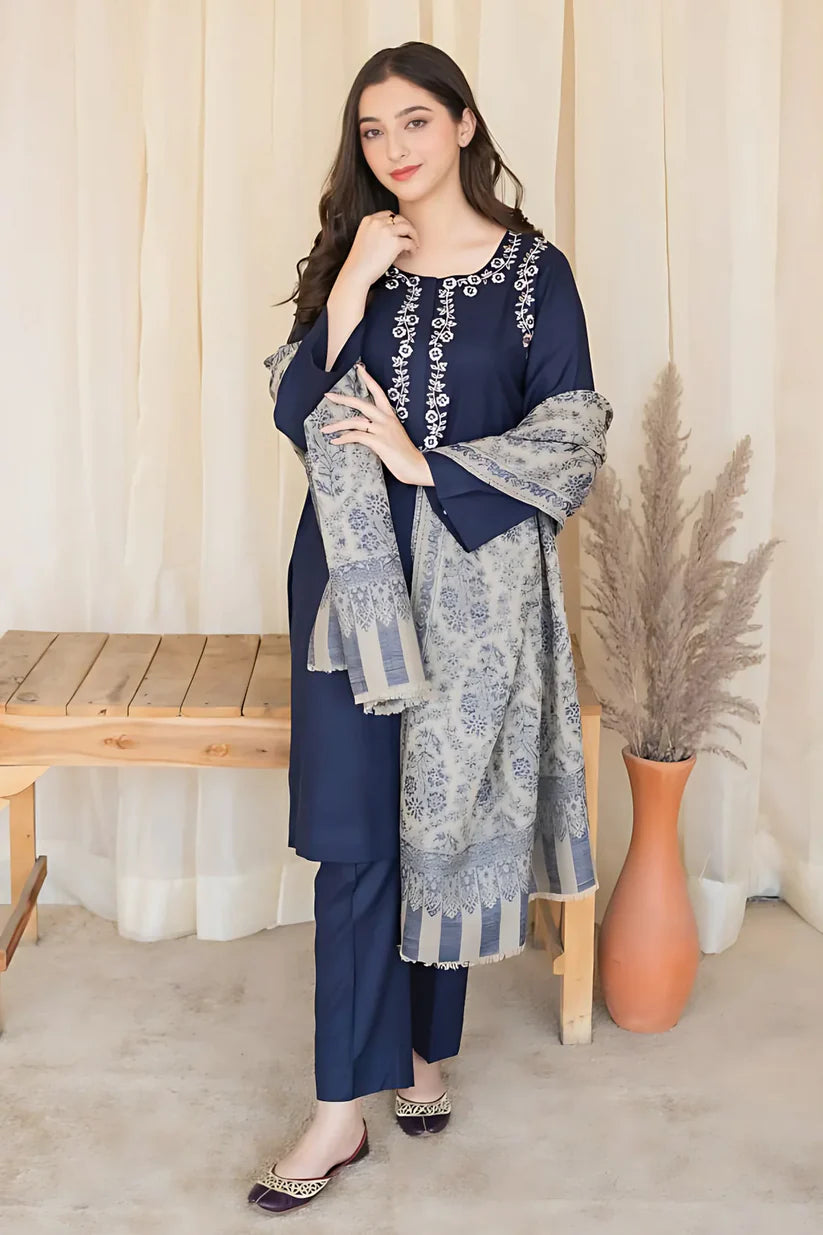 3PCS Embroidered AISLING Lawn Collection BULM-1185