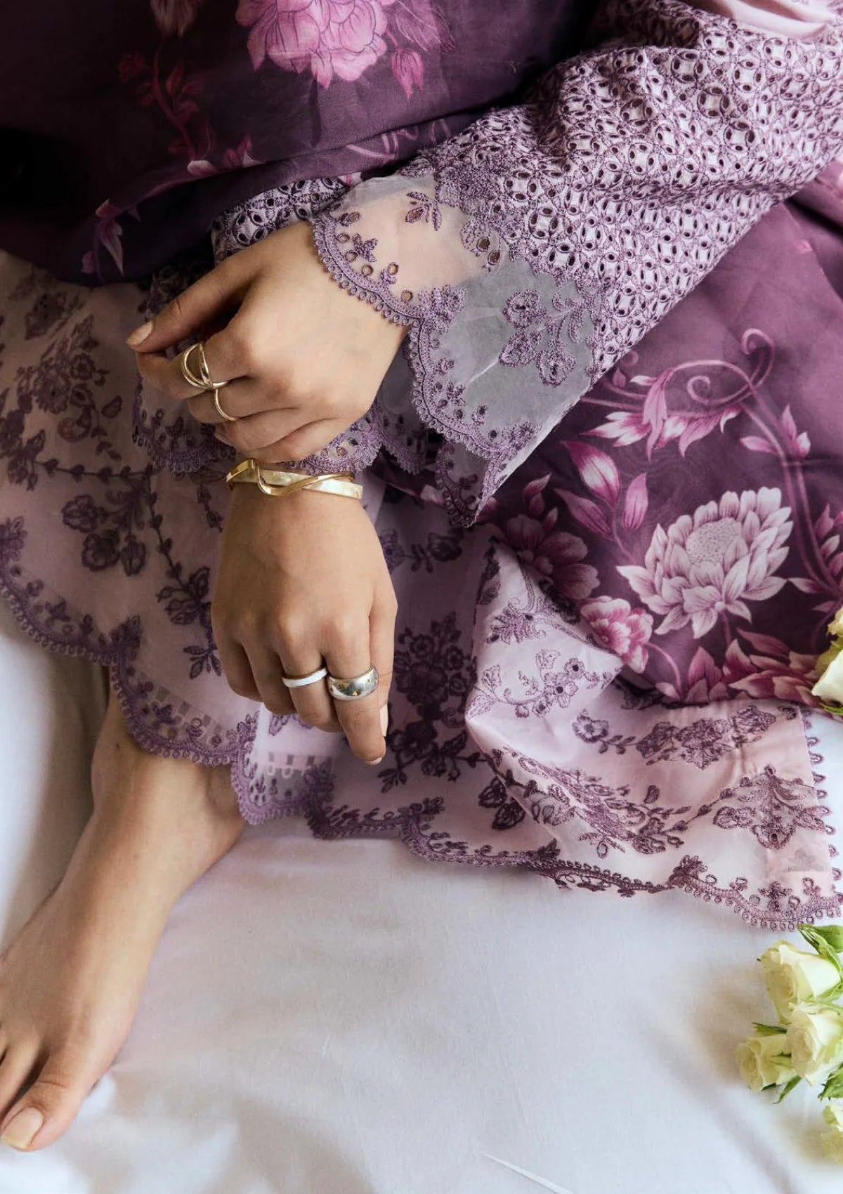 3PCS Zarashahjhan Embroidered Dhanak Winter Collection COCO-1577