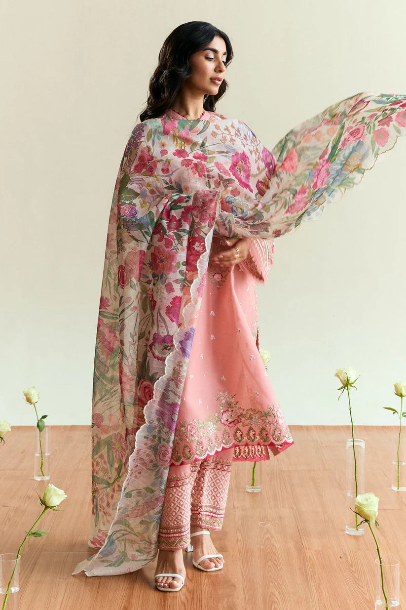 3PCS Bin ilyas Embroidered Dhanak Winter Collection D-150