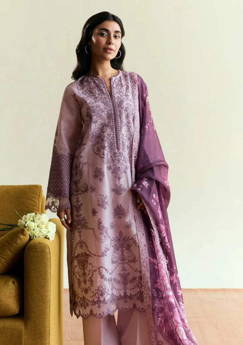 3PCS Zarashahjhan Embroidered Dhanak Winter Collection COCO-1577