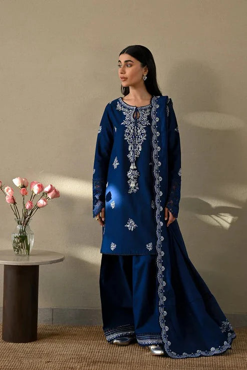 3PCS ZAIB Embroidered dhanak Winter Collection ZAIB-20