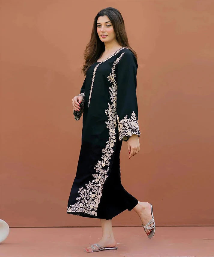 2PCS Dhanak Embroidered Winter Collection ULM-670