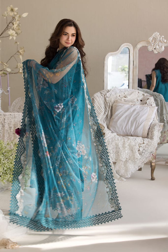 A+ 3PCS Dhanak Embroidered Shirt with Digital Printed Embroidered Dupatta Winter Collection ULM-3359