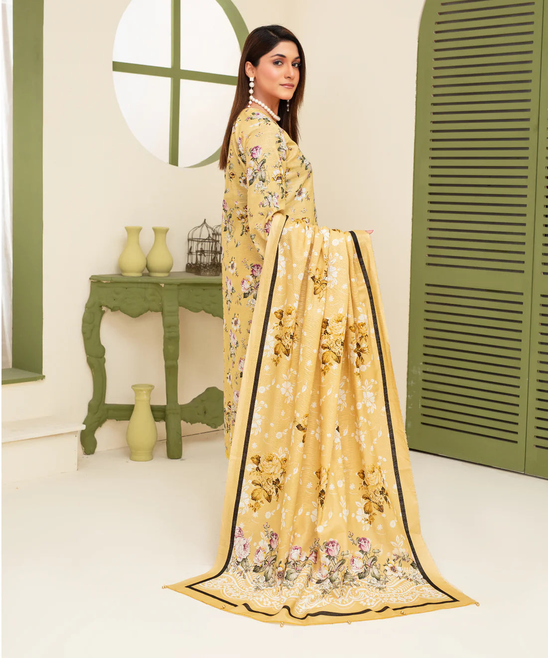 A+ 3PCS CREATION KHADDAR WITH KHADDAR PRINTED SHIRT & TROUSER Winter Collection ULM-912