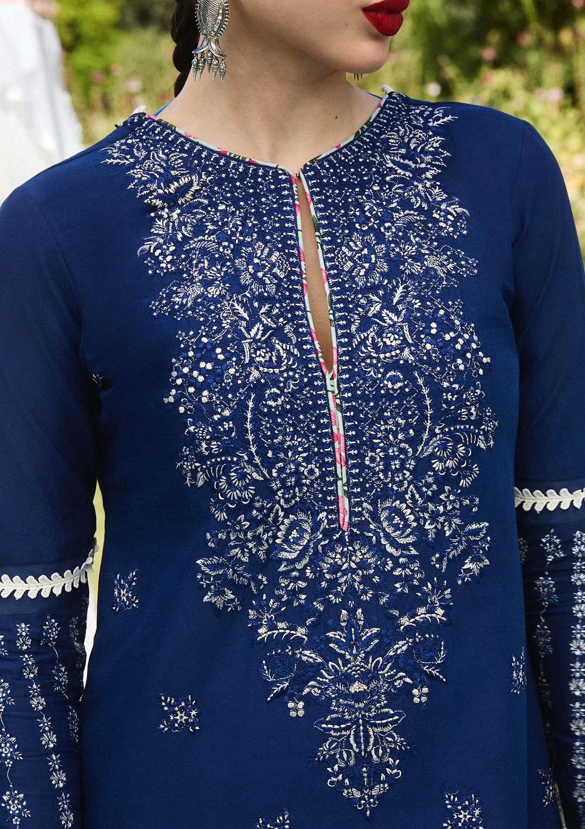 3pc Embroidered Hussain Rehar lawn HR-332