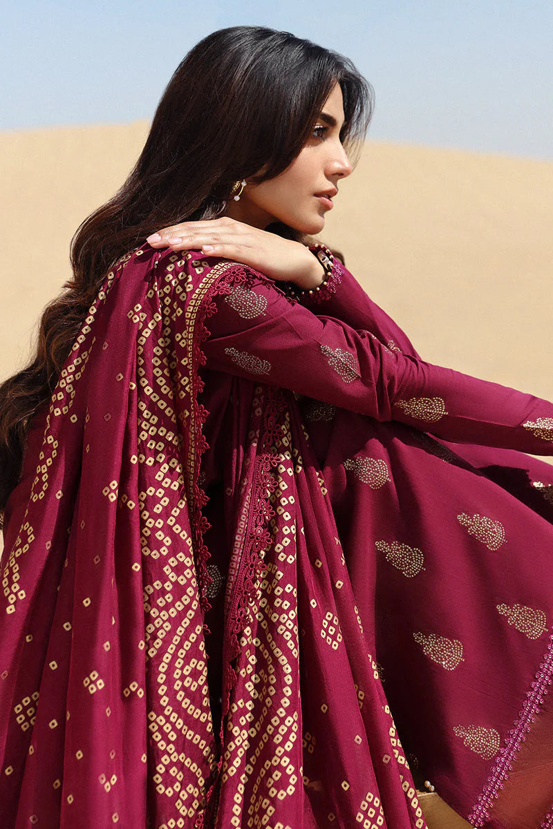 3PCS Sapphire Embroidered Lawn Collection- BULM -SP-32