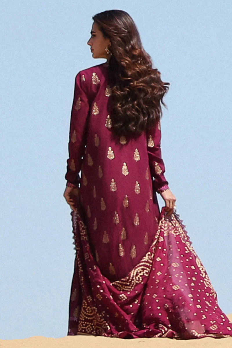 3PCS Sapphire Embroidered Lawn Collection- BULM -SP-32