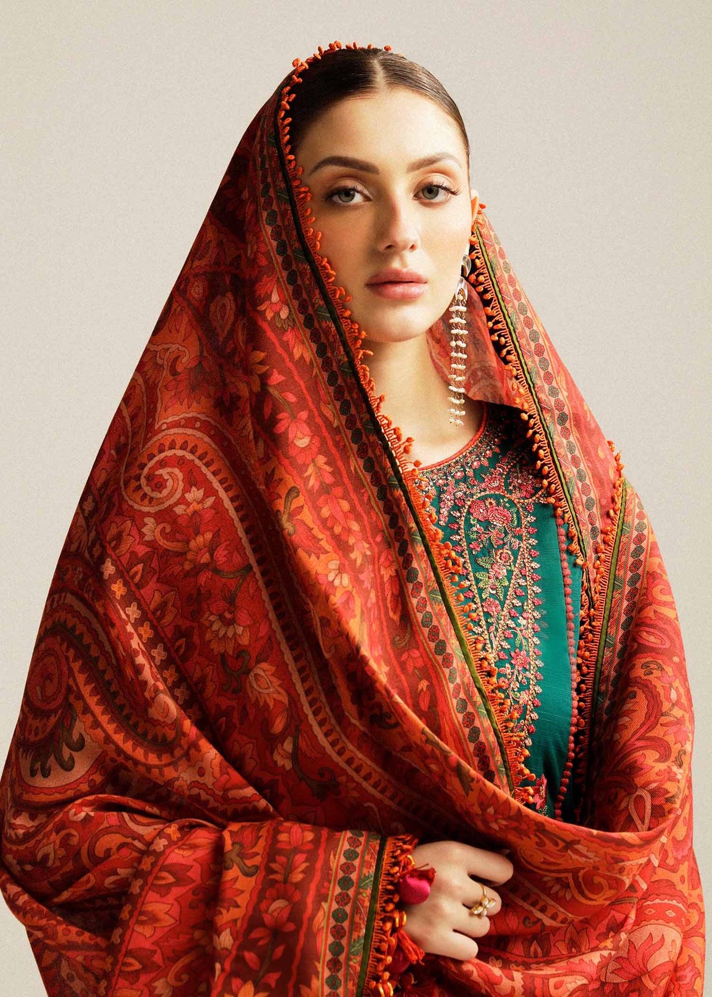 3PCS Hussain Rehar Embroidered Lawn Collection SP-01