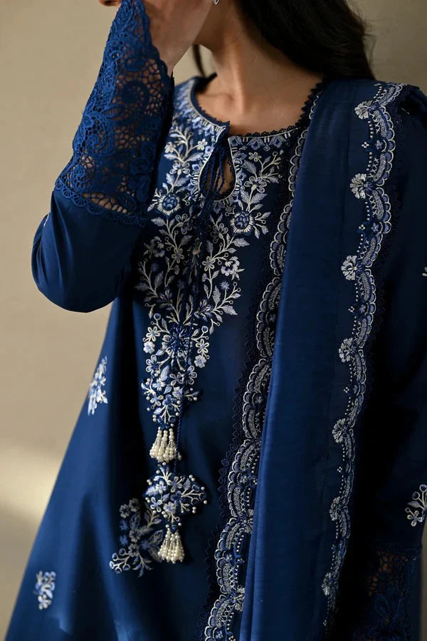 3PCS ZAIB Embroidered dhanak Winter Collection ZAIB-20