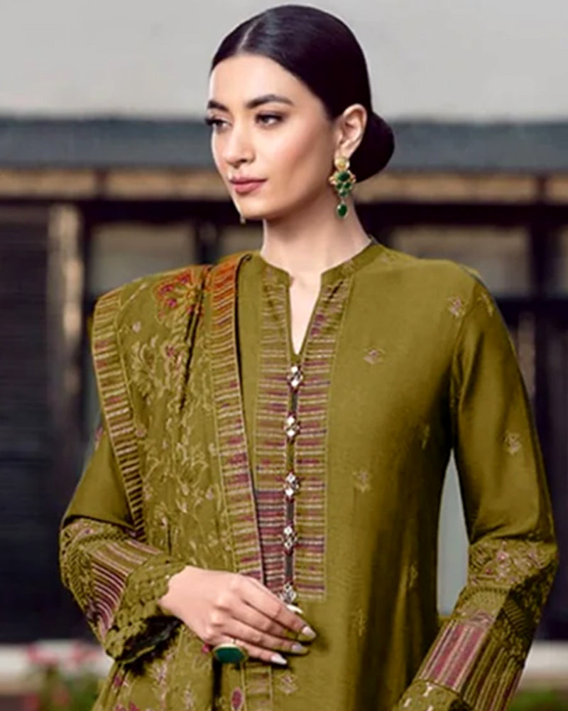 3PCS Bareeze Dhanak Embroidered Winter Collection ULM-579