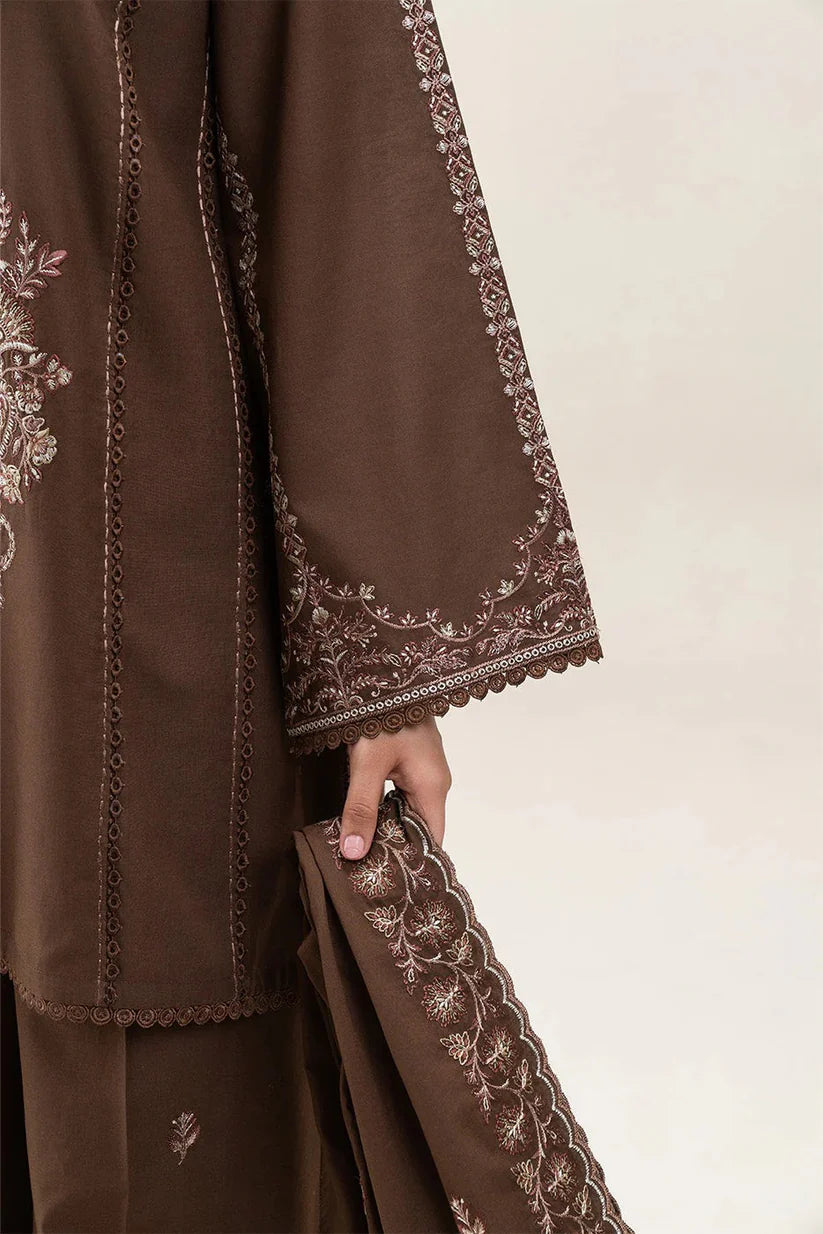 3PCS Beechtree Embroidered Dhanak Winter Collection D-70
