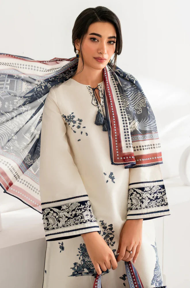 Jazmine - 3PC Dhanak Embroidered Suit Winter Collecrion Volume 3 - LM 0154