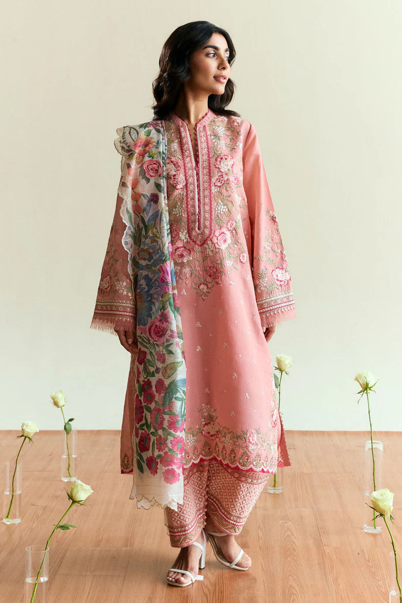 3PCS Bin ilyas Embroidered Dhanak Winter Collection D-150