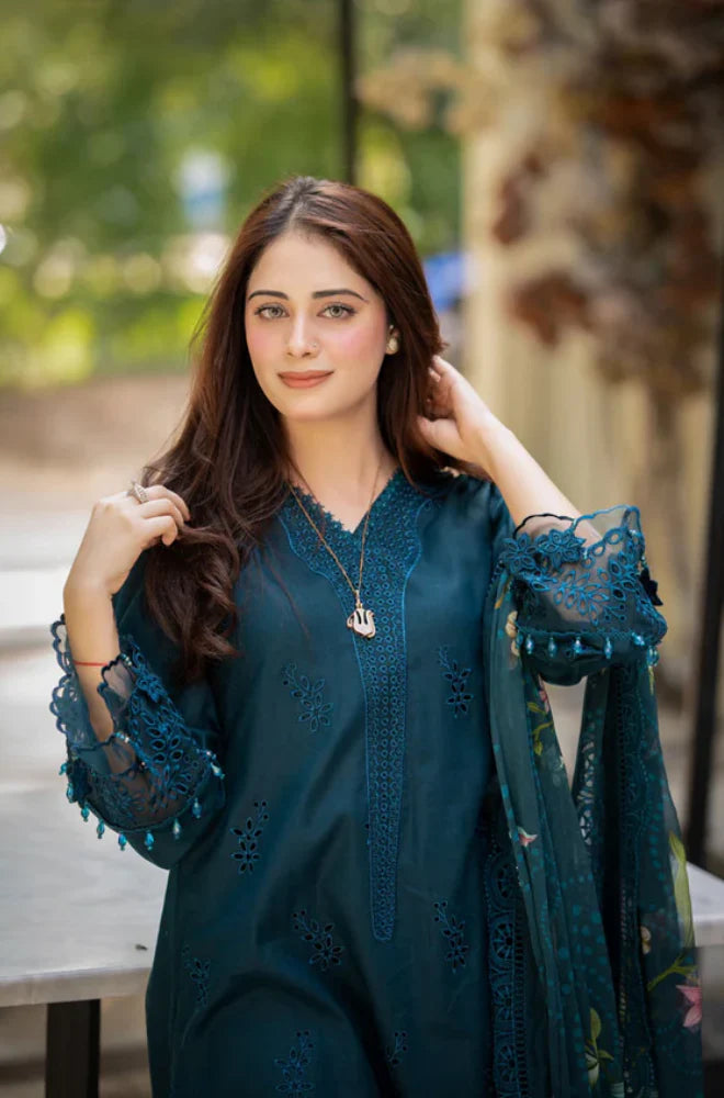 3PCS Zarashahjahan Embroidered Lawn Collection Coco-49