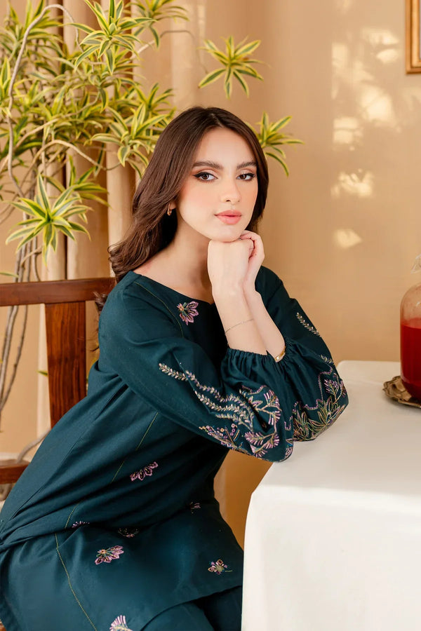 Dhanak-2PC Embroidered Suit - 112