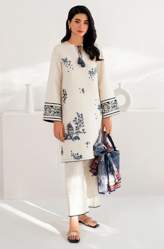 Jazmine - 3PC Dhanak Embroidered Suit Winter Collecrion Volume 3 - LM 0154