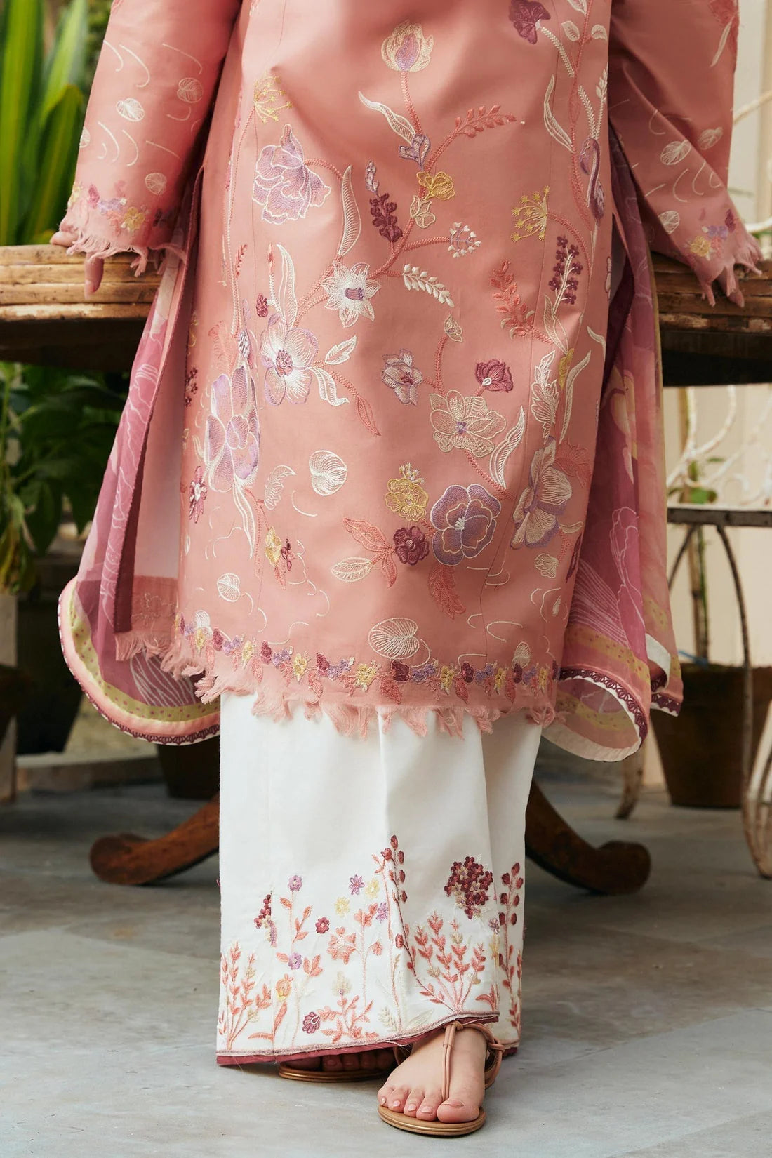 3PCS Dhanak- Embroidered Shirt with Digital Printed Wool Shawl Winter Collection ULM-3188