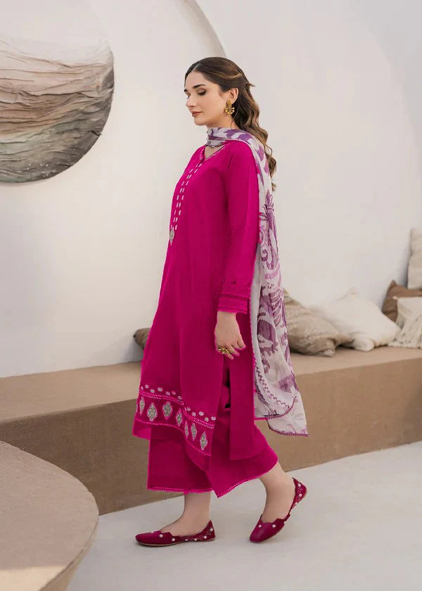 3PCS Zarashahjhan Embroidered Dhanak Winter Collection COCO-163