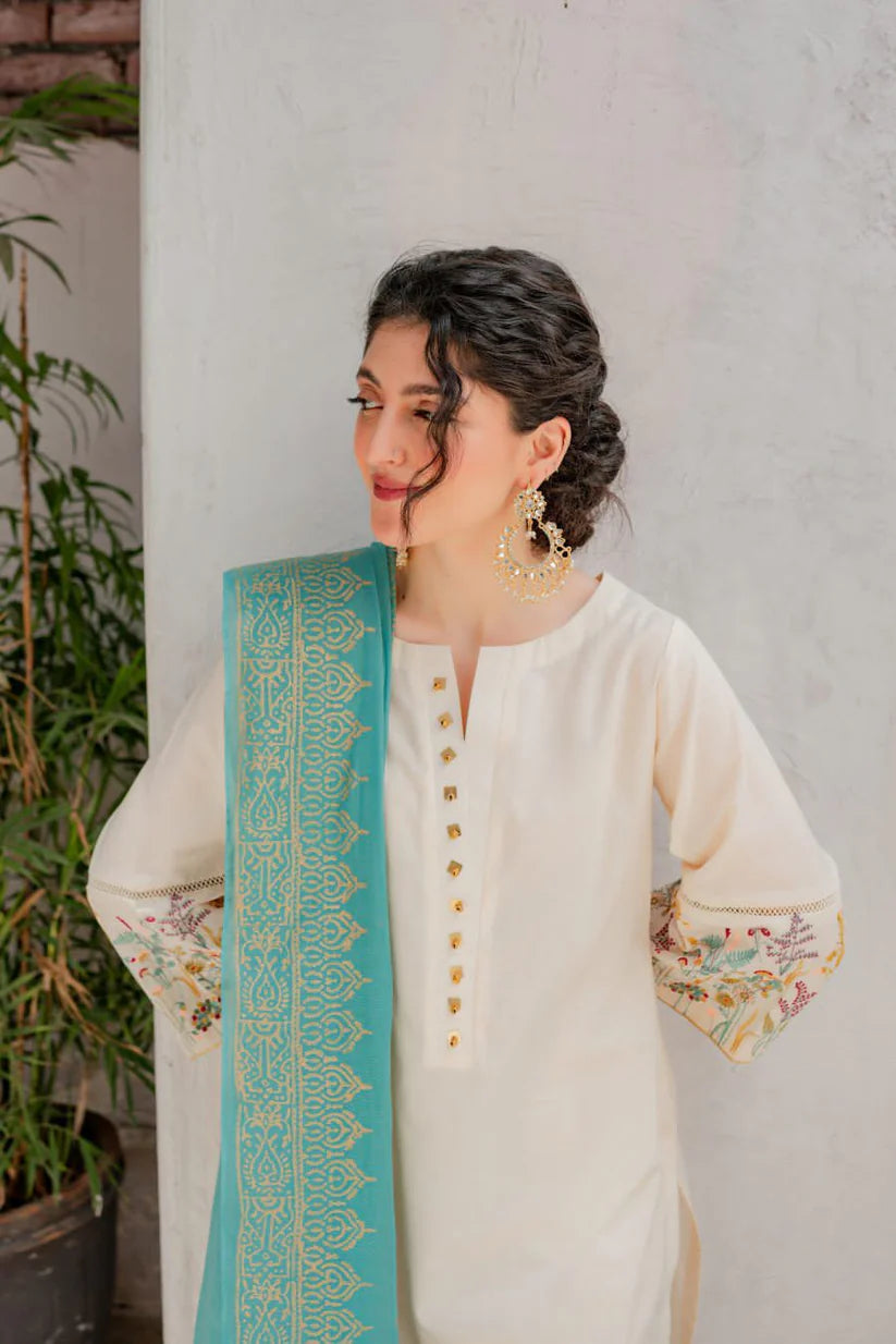3PCS Embroidered Lawn Collection BULM-1029