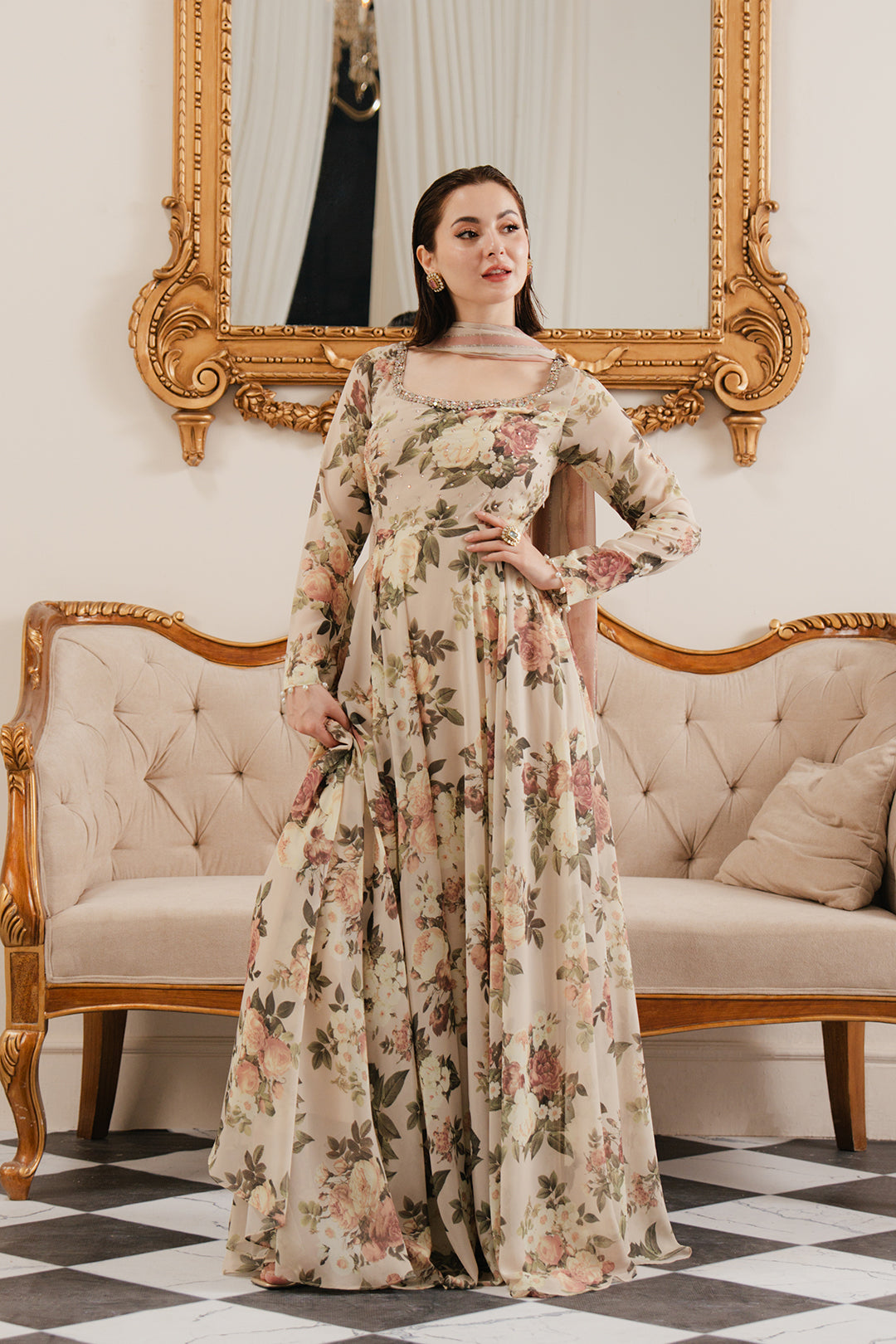 A+ 3PCS LULUSAR Silk Digital Printed Winter Collection ULM-855