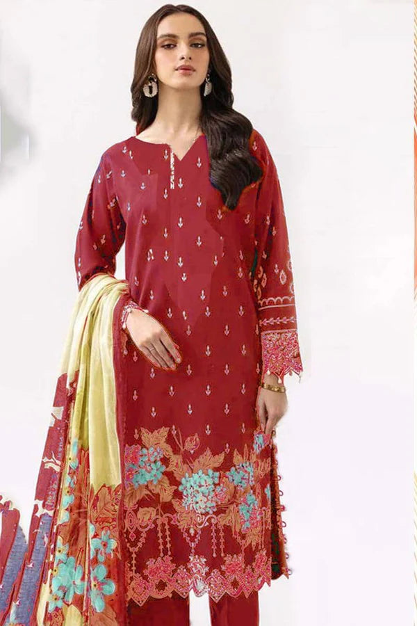 3PCS Jazmin Lawn Collection (D#993-A)