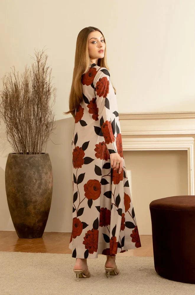 2PCS Lulusar Shamoz Silk Print Suit Winter Collection ULM-856