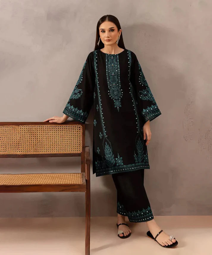 2PCS Dhanak- Embroidered Winter Collection ULM- 3369