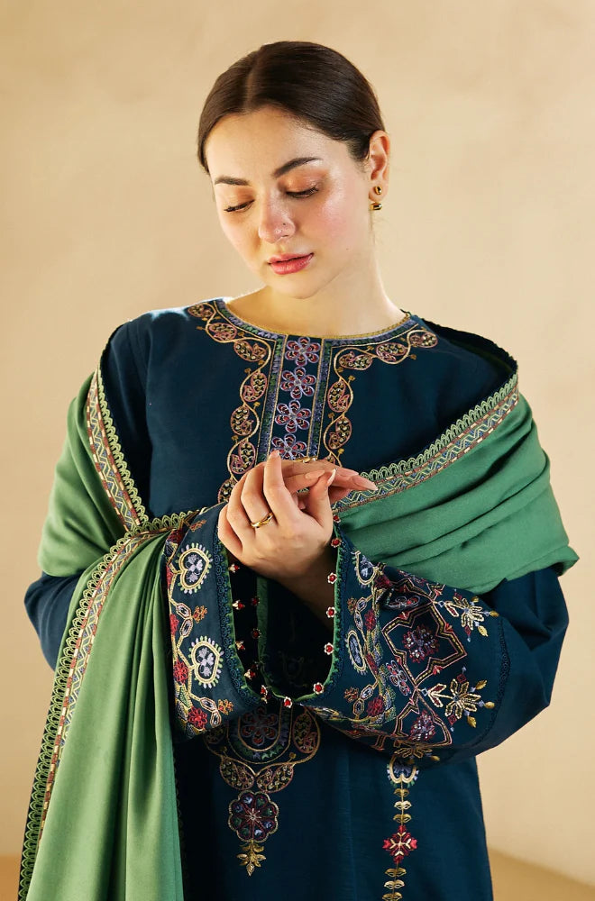 3PCS ZaraShahJahan Embroidered Winter Collection ULM-1293