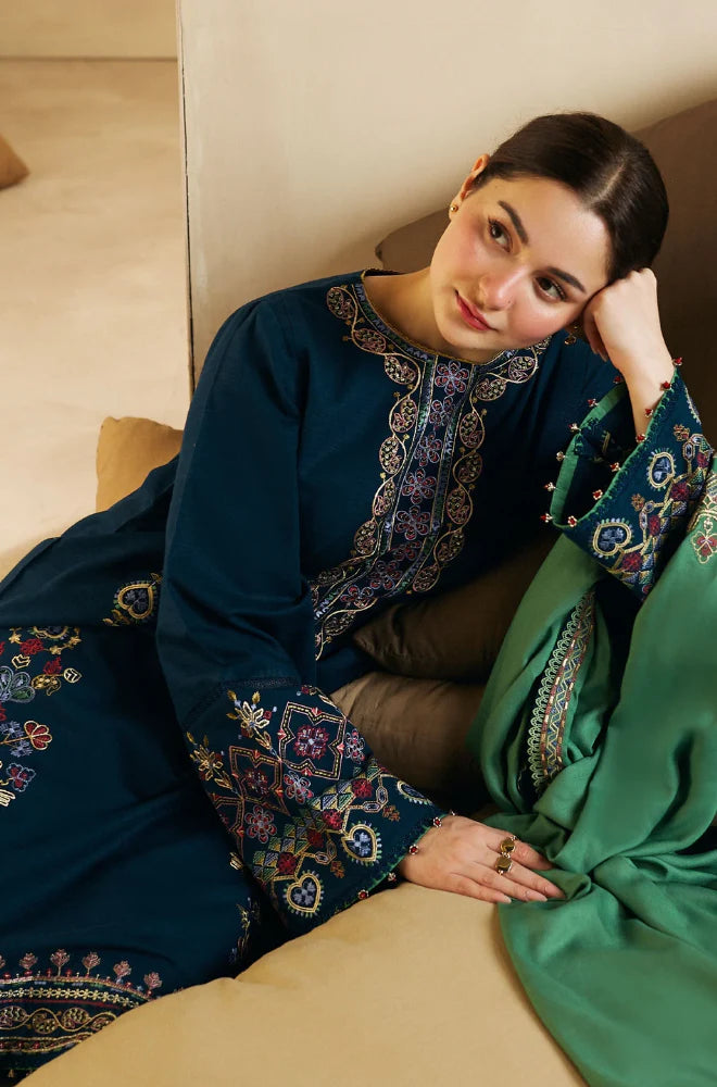 3PCS ZaraShahJahan Embroidered Winter Collection ULM-1293