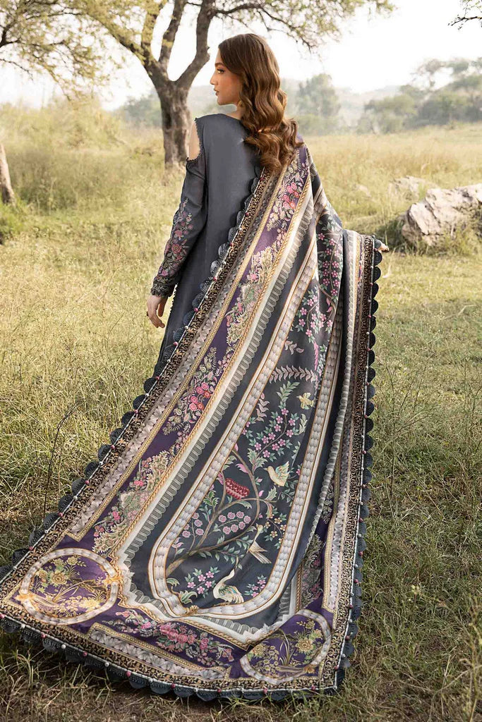 3PCS Maria B Lawn-Embroidered with Digital Printed Dupatta Lawn Collection ULM-1075