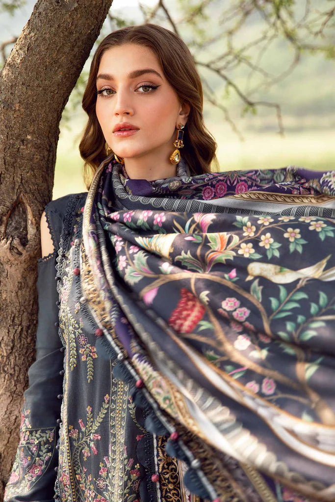 3PCS Maria B Lawn-Embroidered with Digital Printed Dupatta Lawn Collection ULM-1075