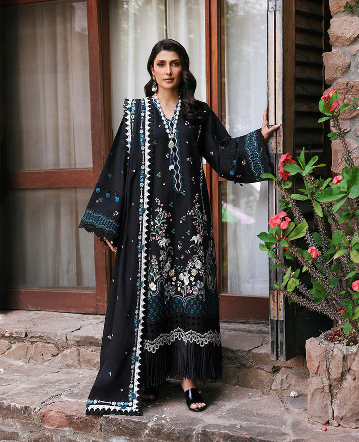A+ 3PCS Dhanak-Embroidered Shirt with Dhanak Embroidered Dupatta Winter Collection ULM-3345