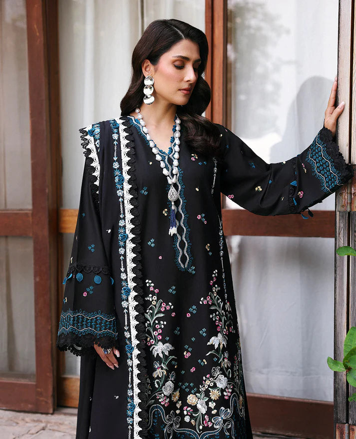 A+ 3PCS Dhanak-Embroidered Shirt with Dhanak Embroidered Dupatta Winter Collection ULM-3345