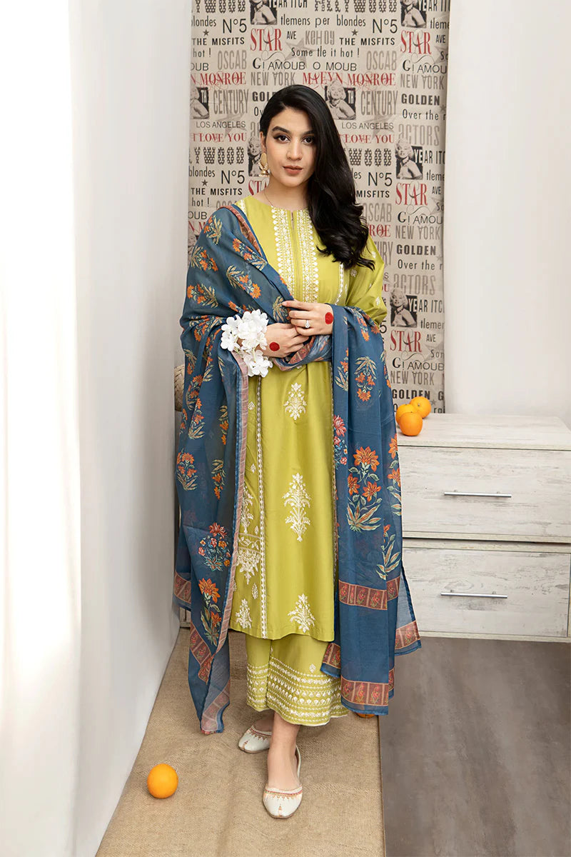 3PCS Urge Embroidered Lawn Collection BULM-UR-720