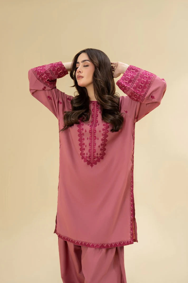 2PCS Dhanak-Embroidered Winter Collection ULM-3468