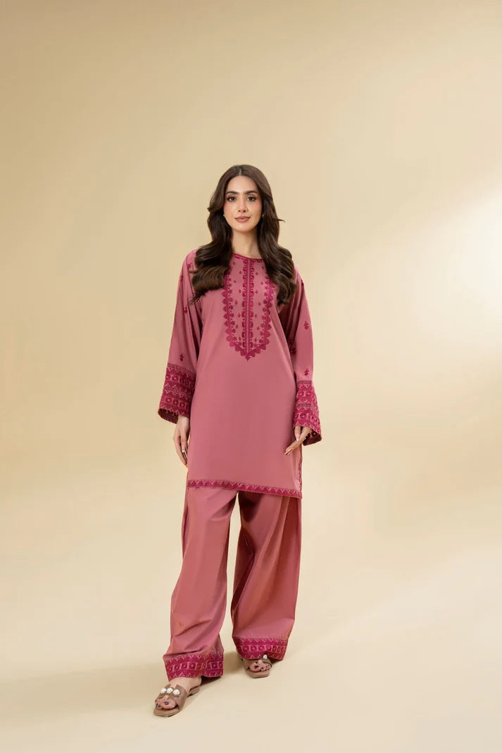 2PCS Dhanak-Embroidered Winter Collection ULM-3468