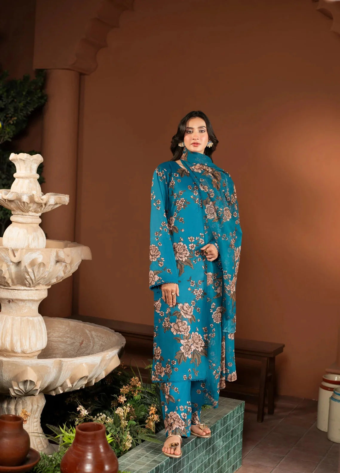 3PCS Printed Airjet Shamoz Silk Winter Collection fcc-156