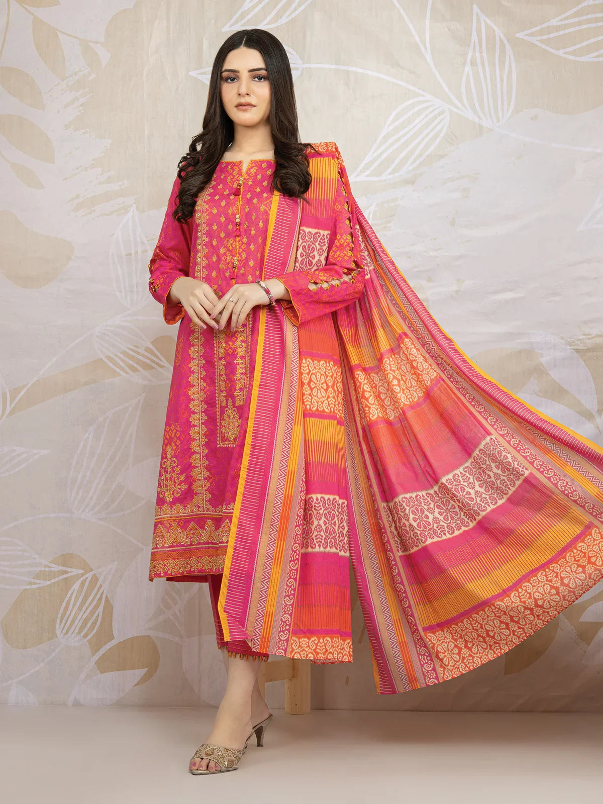 3PCS Edenrobe Printed Lawn Collection D-718