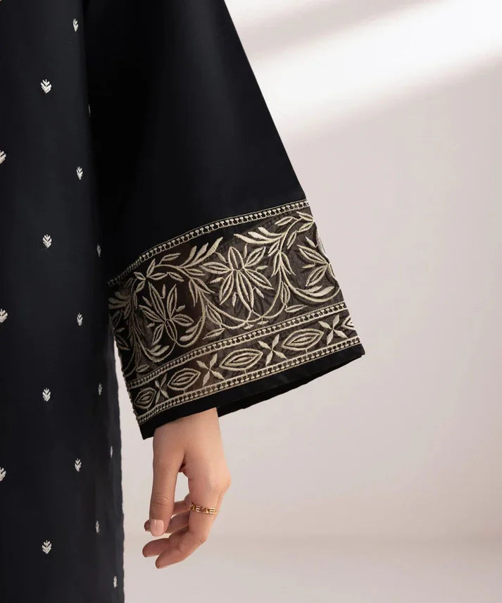 3PCS Dhanak Embroidered Shirt with Digital printed wool shawl Winter Collection ULM-3121
