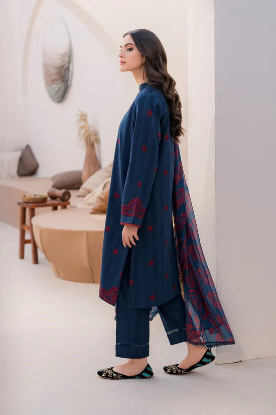 3PCS Jazmin Embroidered Lawn Collection JZ-44