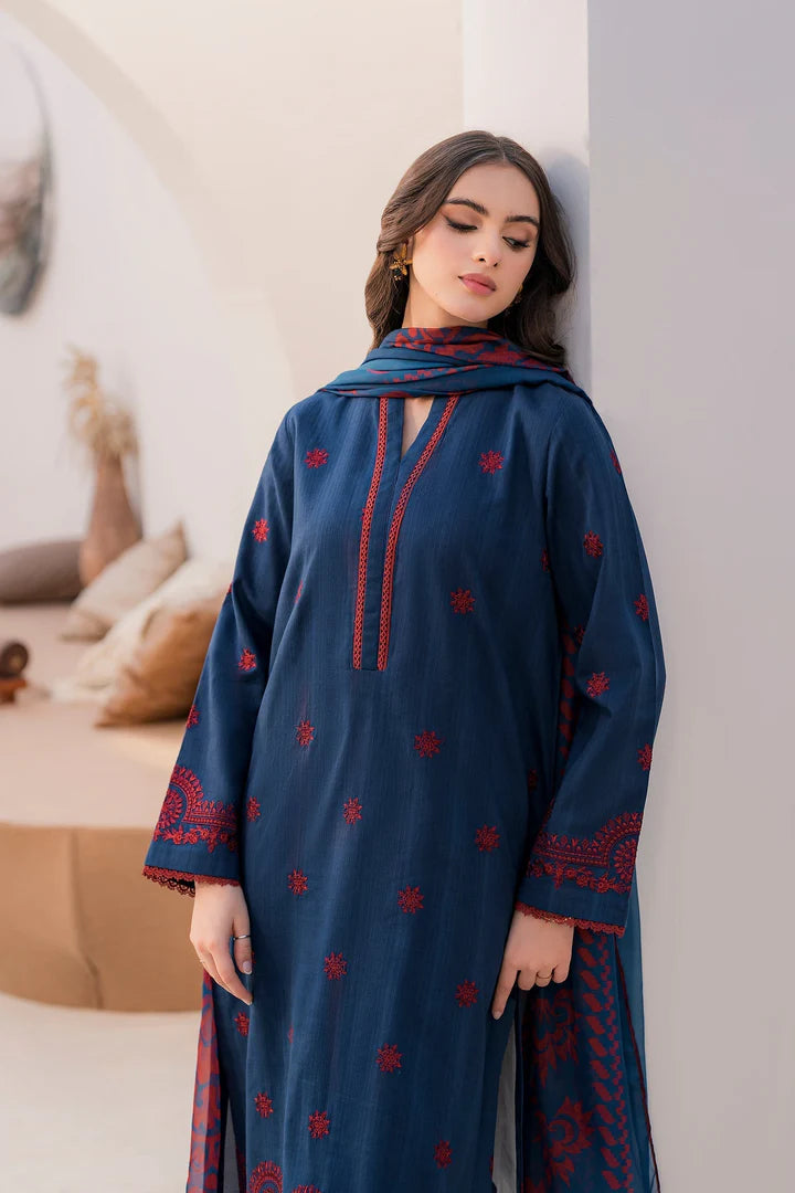 3PCS Jazmin Embroidered Lawn Collection JZ-44